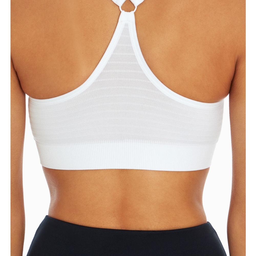 First Pics Copy Marika Jacquard Johanna Molded Cups Seamless Sport Bra EUC - Picture 6 of 7
